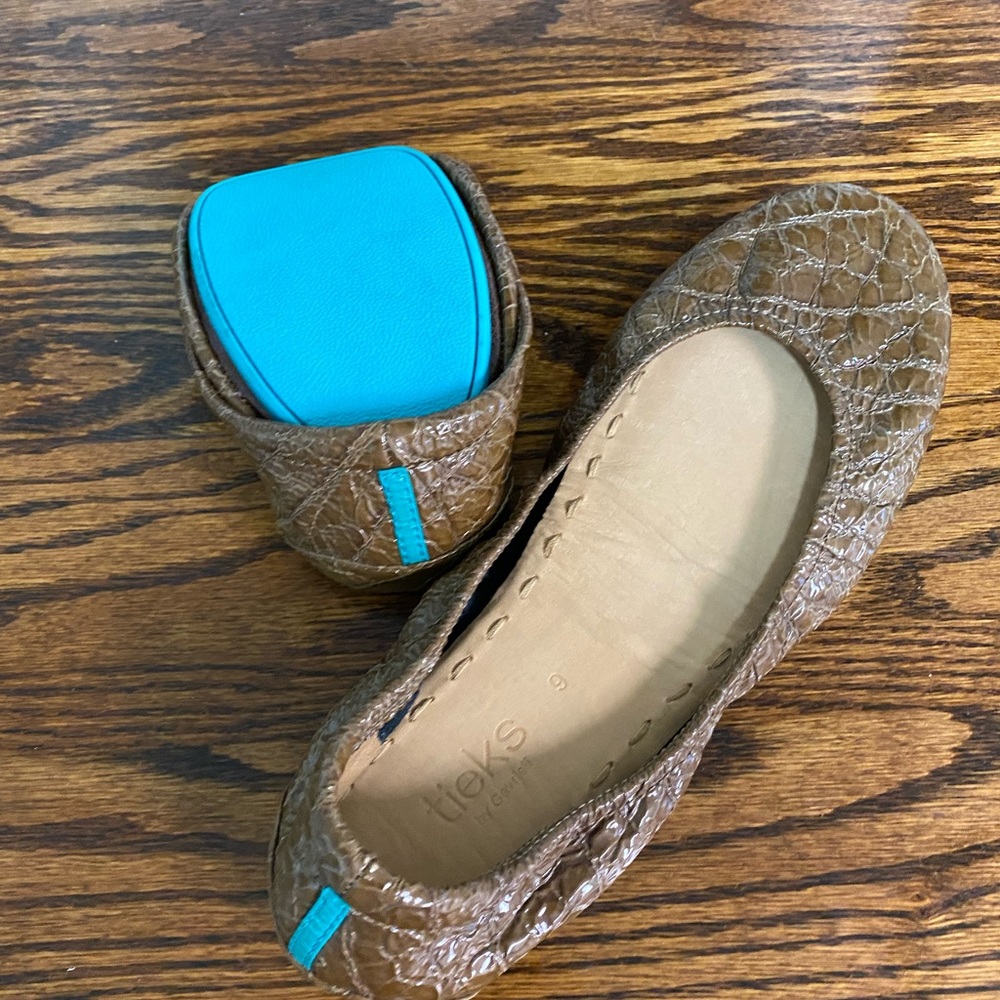 Tieks Sienna Brown Croc